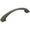 Jeffrey Alexander 128 mm Center-to-Center Brushed Pewter Arched Roman Cabinet Pull 944-128BNBDL - alternate 1